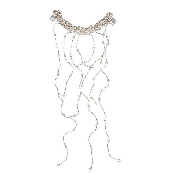 Flower Crown Women Floral Pearl Headband Wedding Bridal Festival Hair Accessory - Picture 2 of 6